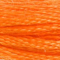 DMC #740 Orange Papaya official colour swatch