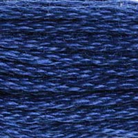 DMC #824 Marine Blue official colour swatch