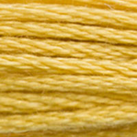 DMC #3821 Metallic Mango official colour swatch