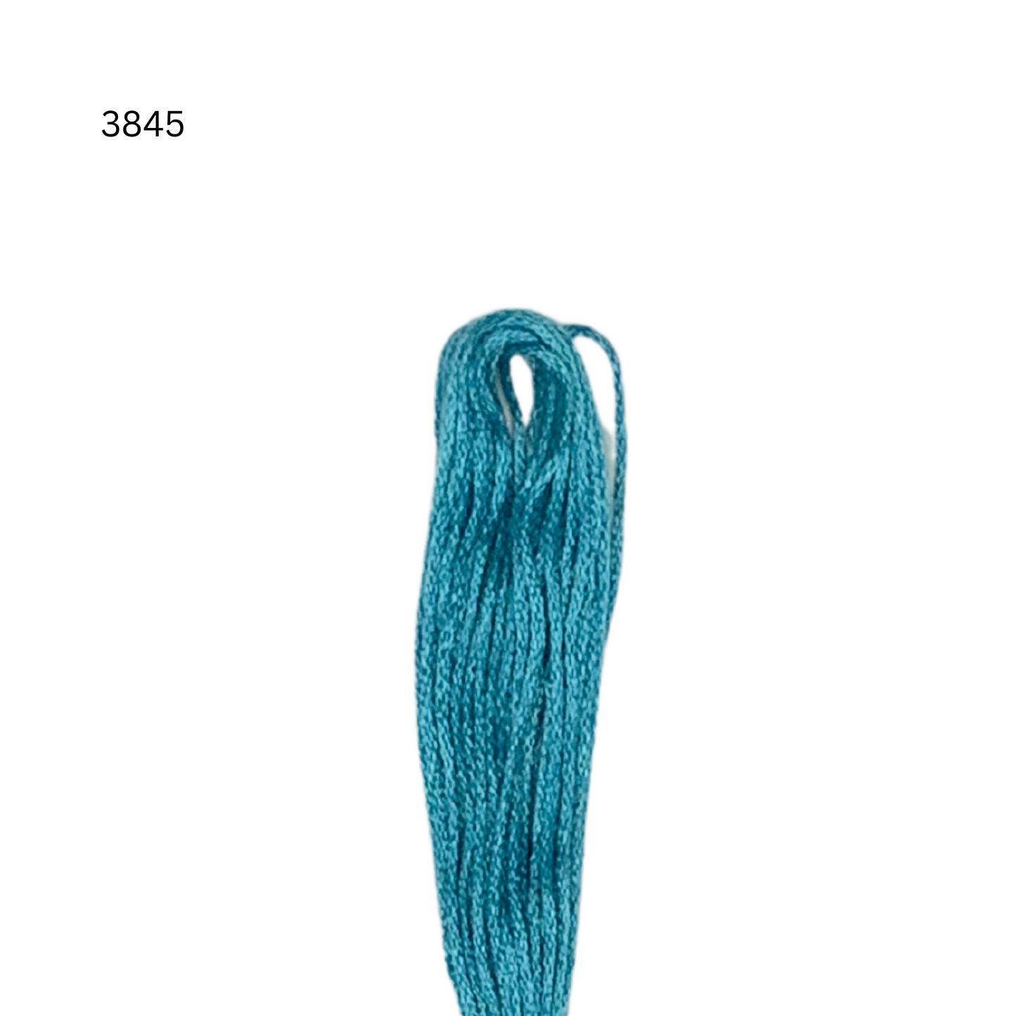 CXC #3845 - Turquoise moyen brillant - Fil de coton à 6 brins