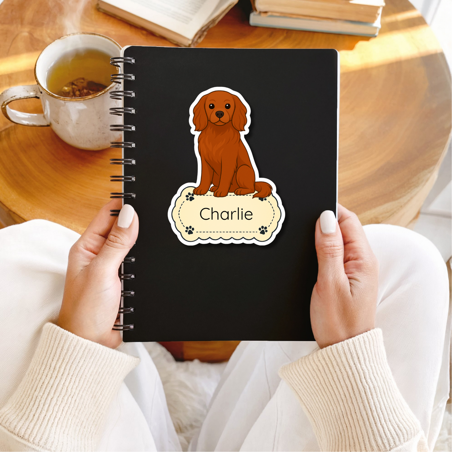 Custom Cavalier King Charles Dog Magnet / Bookmark - Ruby