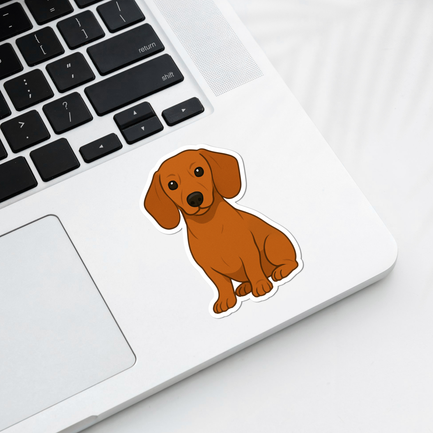 Custom Dachshund Dog Magnet- Red | Personalized with Pet Name