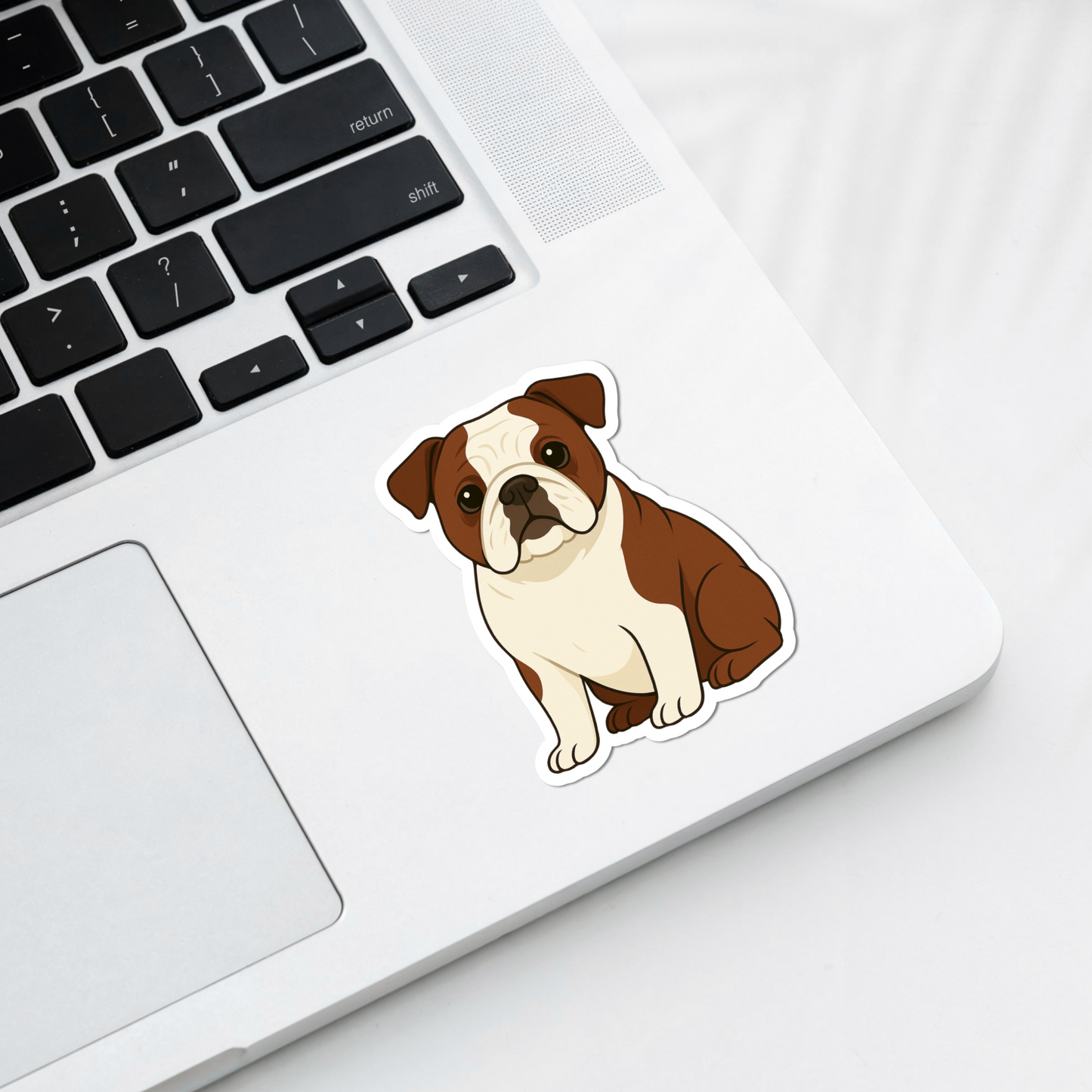 Custom English Bulldog Dog Magnet / Bookmark - Red and White