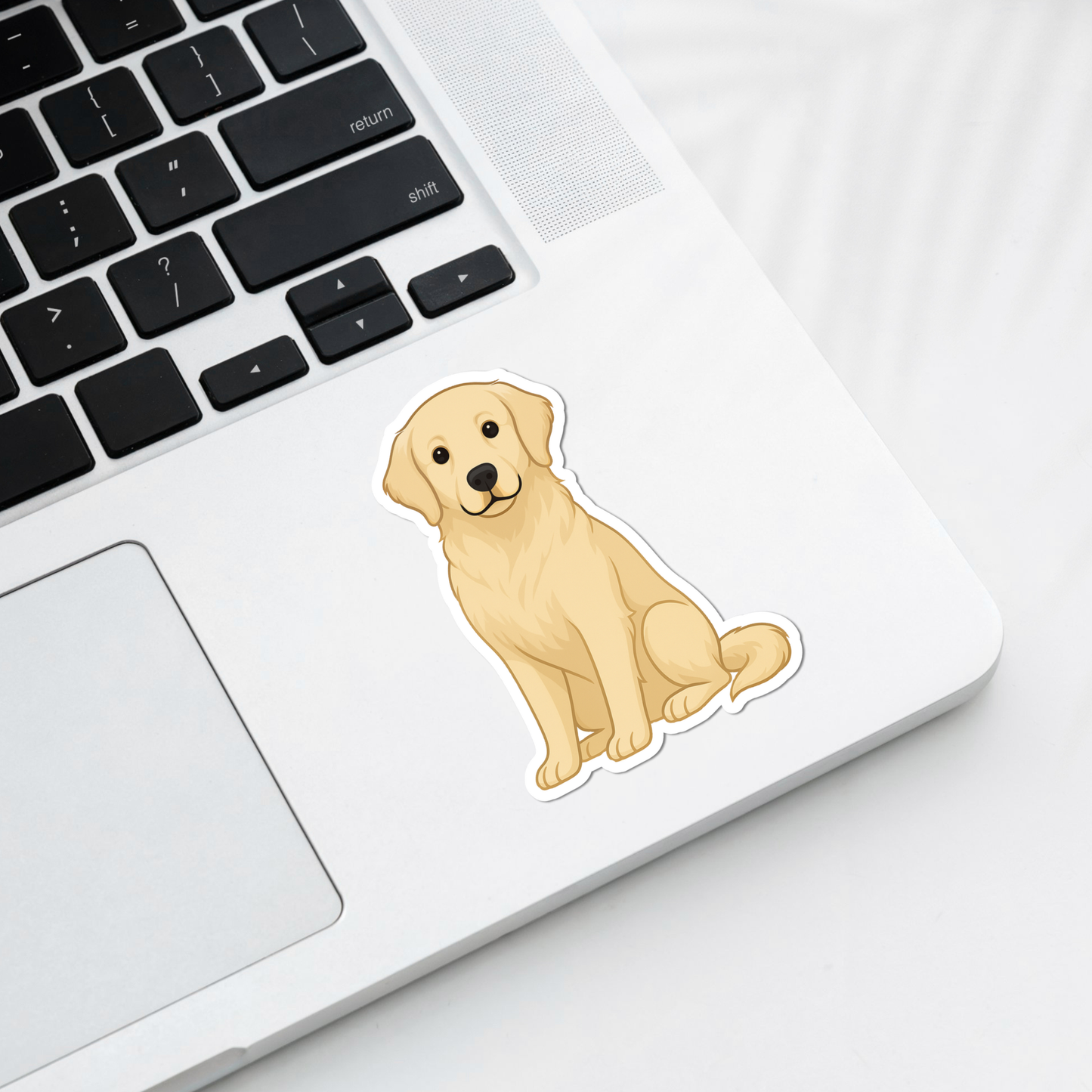 Custom Golden Retriever Dog Magnet - Light Golden | Personalized with Pet Name