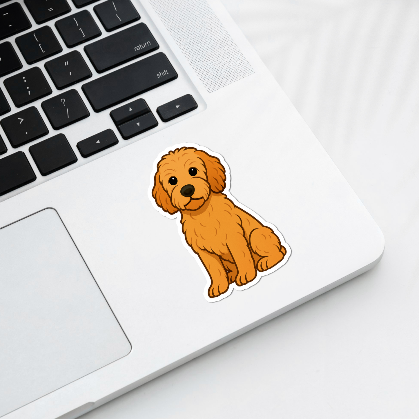 Custom Goldendoodle Dog Magnet - Apricot | Personalized with Pet Name