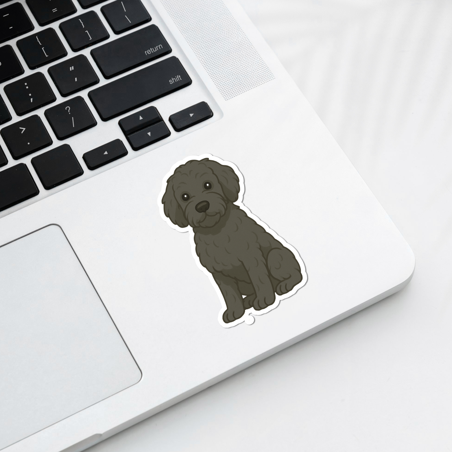 Custom Goldendoodle Dog Magnet - Black | Personalized with Pet Name