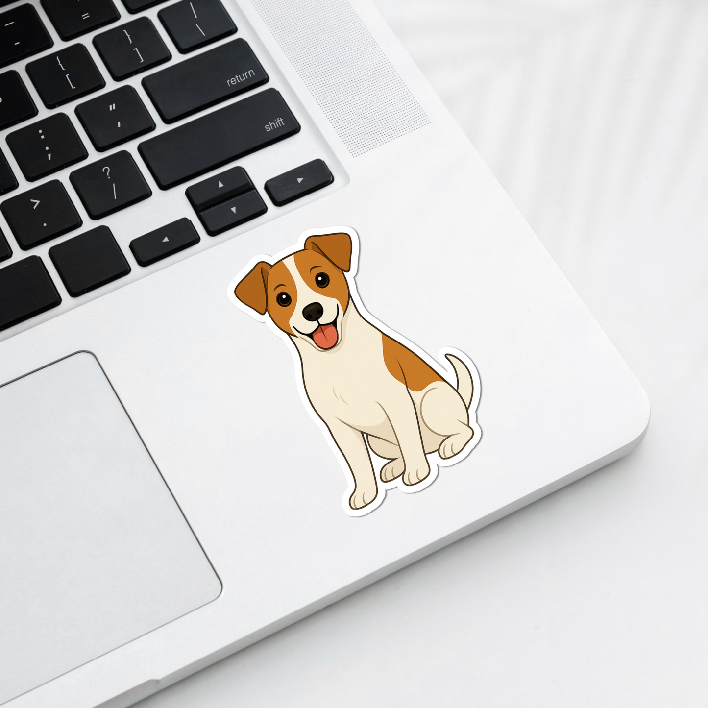 Custom Jack Russell Terrier Dog Magnet - White and Tan | Personalized with Pet Name