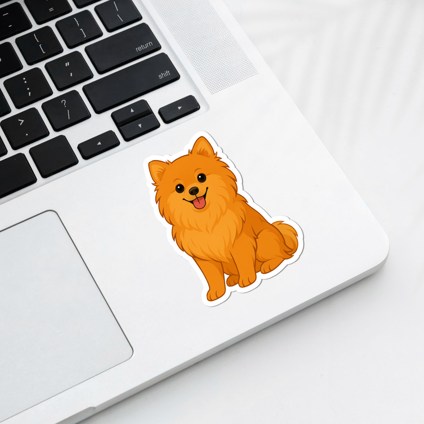 Custom Pomeranian Dog Magnet - Orange | Personalized with Pet Name