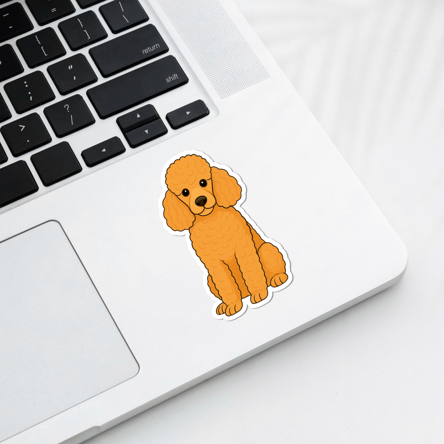 Custom Poodle Dog Magnet - Apricot | Personalized with Pet Name