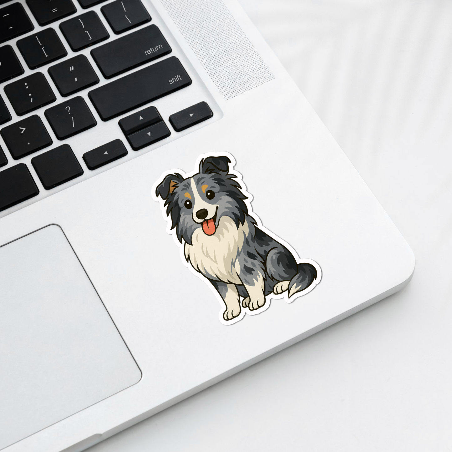 Custom Sheltie Dog Magnet - Blue Merle | Personalized with Pet Name