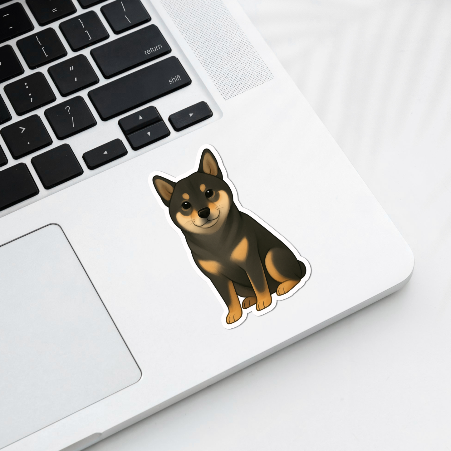 Custom Shiba Inu Dog Magnet - Black and Tan | Personalized with Pet Name