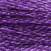 DMC #3837 Metallic Purple official colour swatch