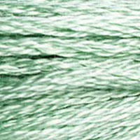 DMC #966 Pearlescent Soft Green official colour swatch