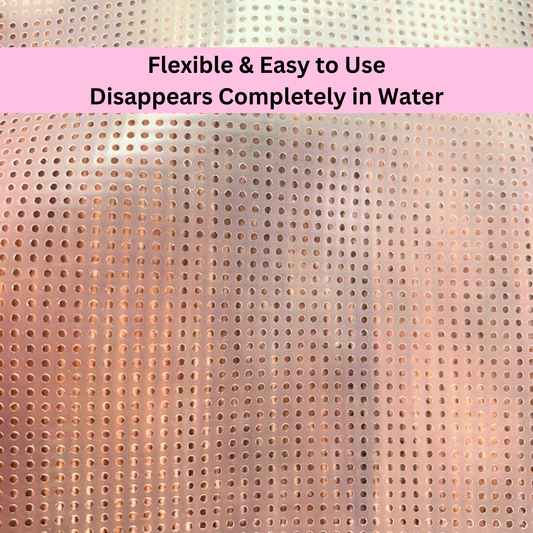 Feuilles de grille de point de croix hydrosolubles 14 ct | Tissu guide lavable