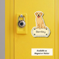 Custom Labrador Retriever Dog Sticker - Yellow | Personalized with Name