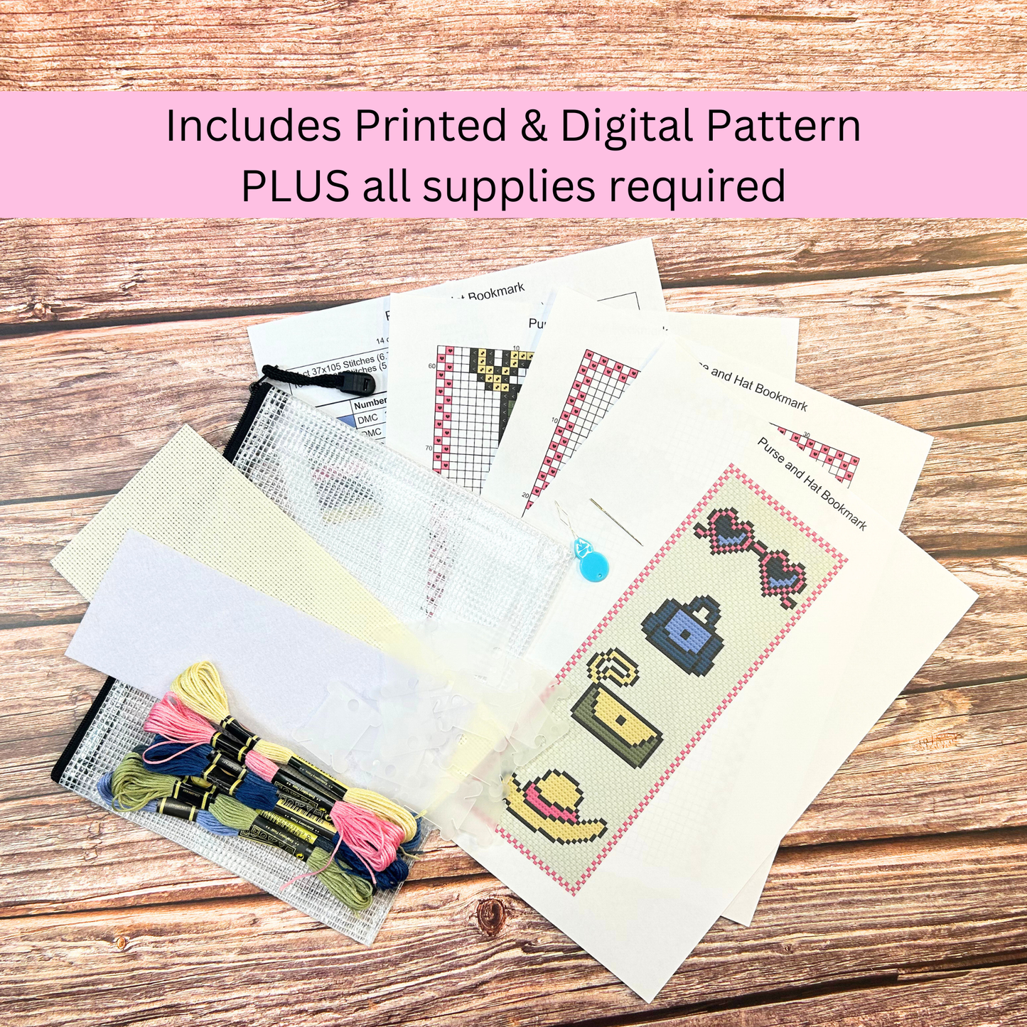 Kit de marque-pages Glam Girl – Cadeau de couture DIY pour débutants