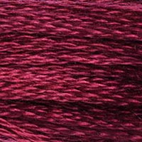 DMC #815 Metallic Black Cherry official colour swatch