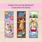 Cat Bookmark Kit – DIY Cross Stitch for Animal Lovers