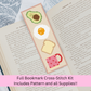 Avocado Breakfast Bookmark Kit – DIY Cross Stitch for Beginners