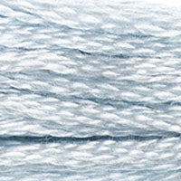 DMC #3753 Moonlight Blue official colour swatch