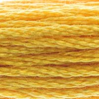 DMC #728 Mustard official colour swatch