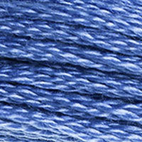 DMC #3838 Thistle Blue official colour swatch