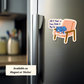 Magnet of cat design on stainless steel fridge