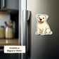 Custom American Bulldog Dog Sticker - White | Personalized with Name