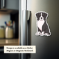 Personalized Australian Shepherd Dog Sticker - Black and White