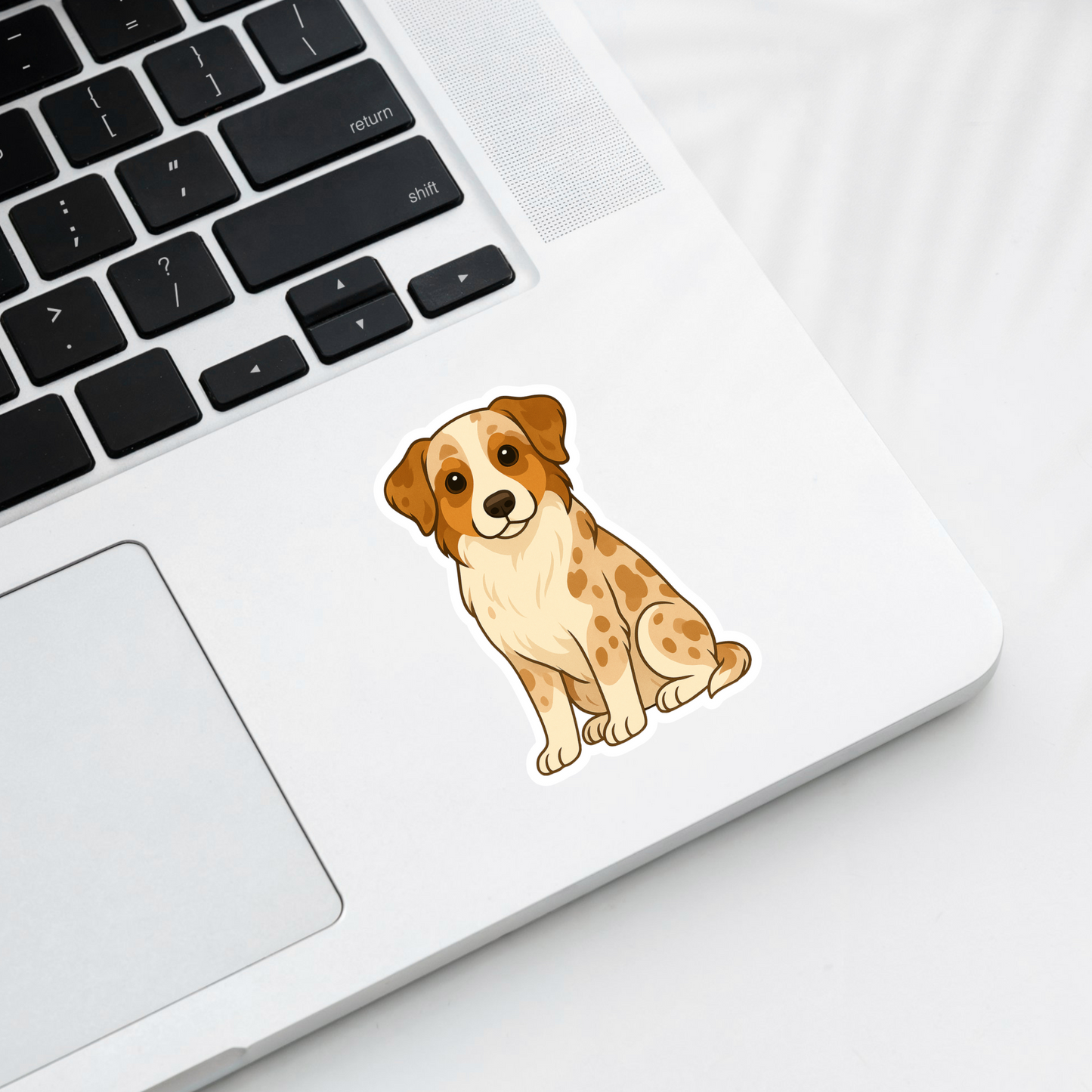 Custom Australian Shepherd Dog Sticker - Red Merle | Personalized with Name