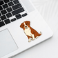 Custom Australian Shepherd Dog Sticker - Red and White | Personalized with Name