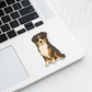 Custom Australian Shepherd Dog Sticker - Tri Colored | Personalized with Name