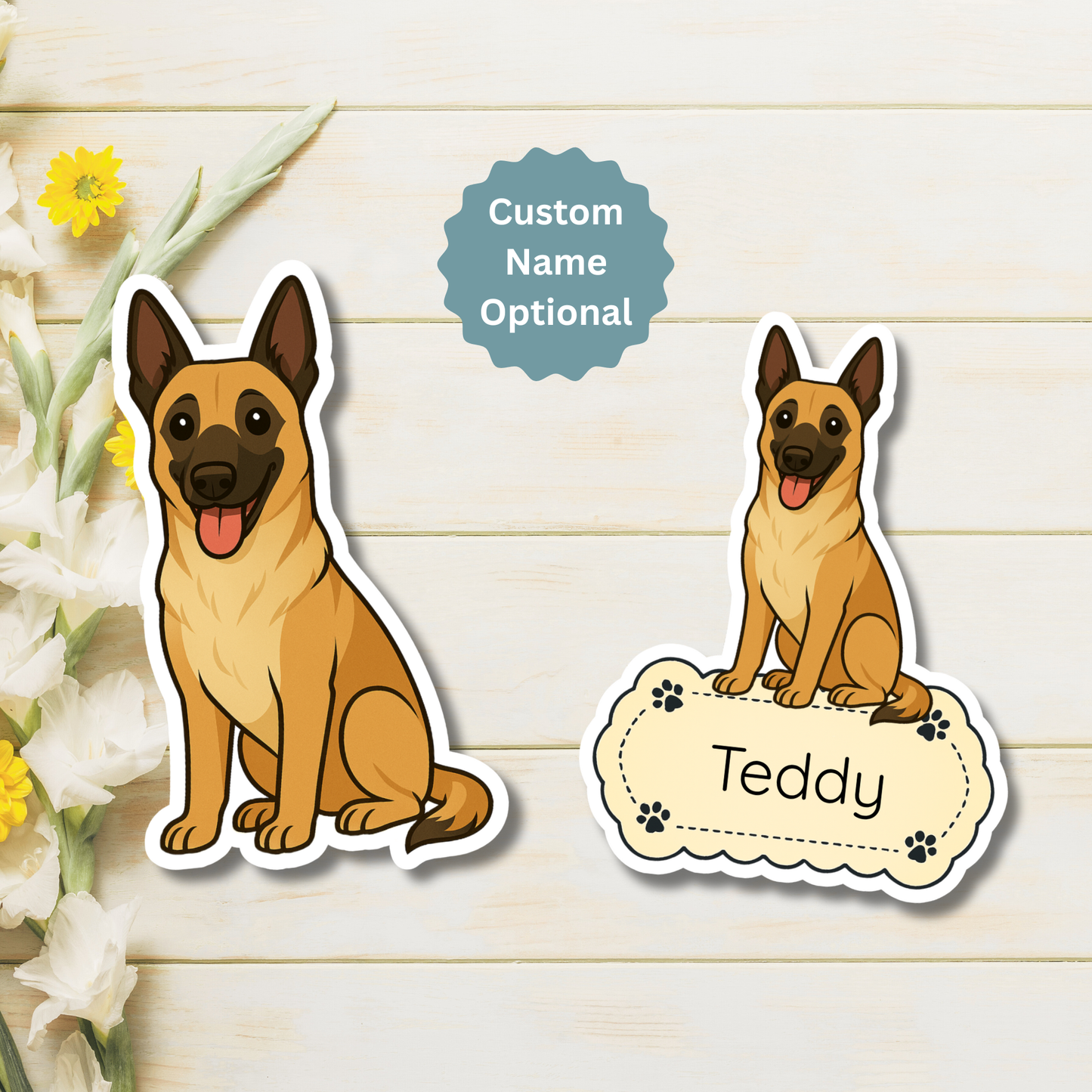 Belgian Malinois - Fawn and Black Mask dog merchandise hero