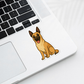 Custom Belgian Malinois Dog Sticker - Fawn and Black Mask | Personalized with Name