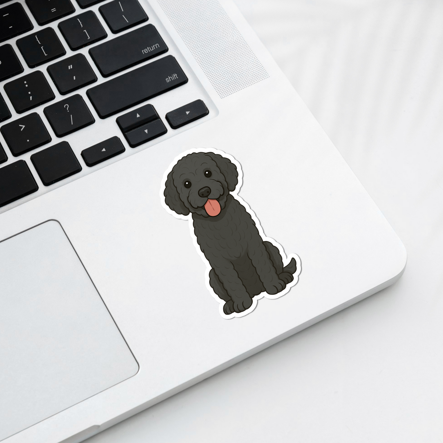 Custom Bernedoodle Dog Sticker - Black | Personalized with Name