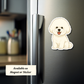 Custom Bichon Frise Dog Sticker - Long Haired White | Personalized with Name