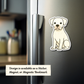 Personalized Boxer Dog Sticker - White