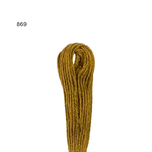 CXC #869 - Brun noisette très foncé - Fil de coton 6 brins