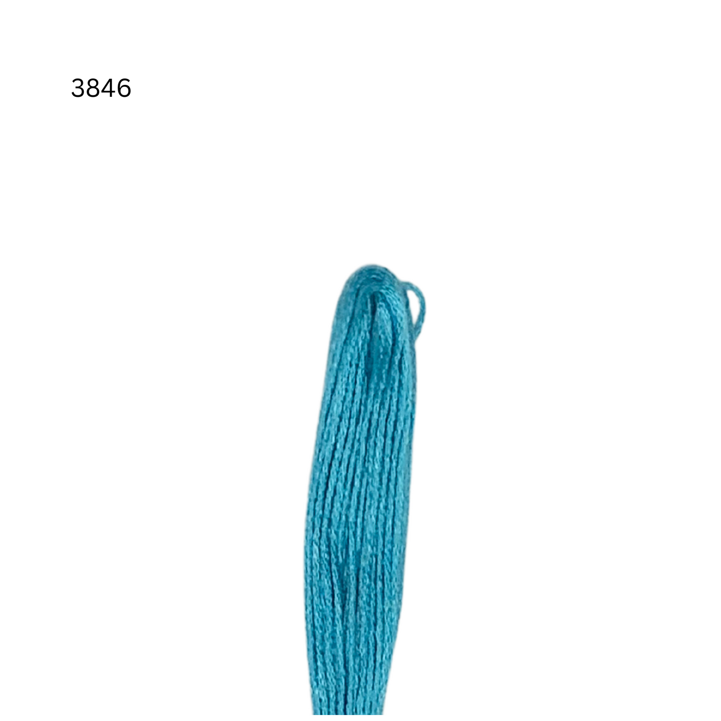 CXC #3846 - Turquoise clair brillant - Fil de coton à 6 brins