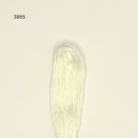 CXC #3865 - Blanc d'hiver - Fil de coton à 6 brins