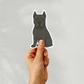 Custom Cane Corso Dog Sticker - Black | Personalized with Name
