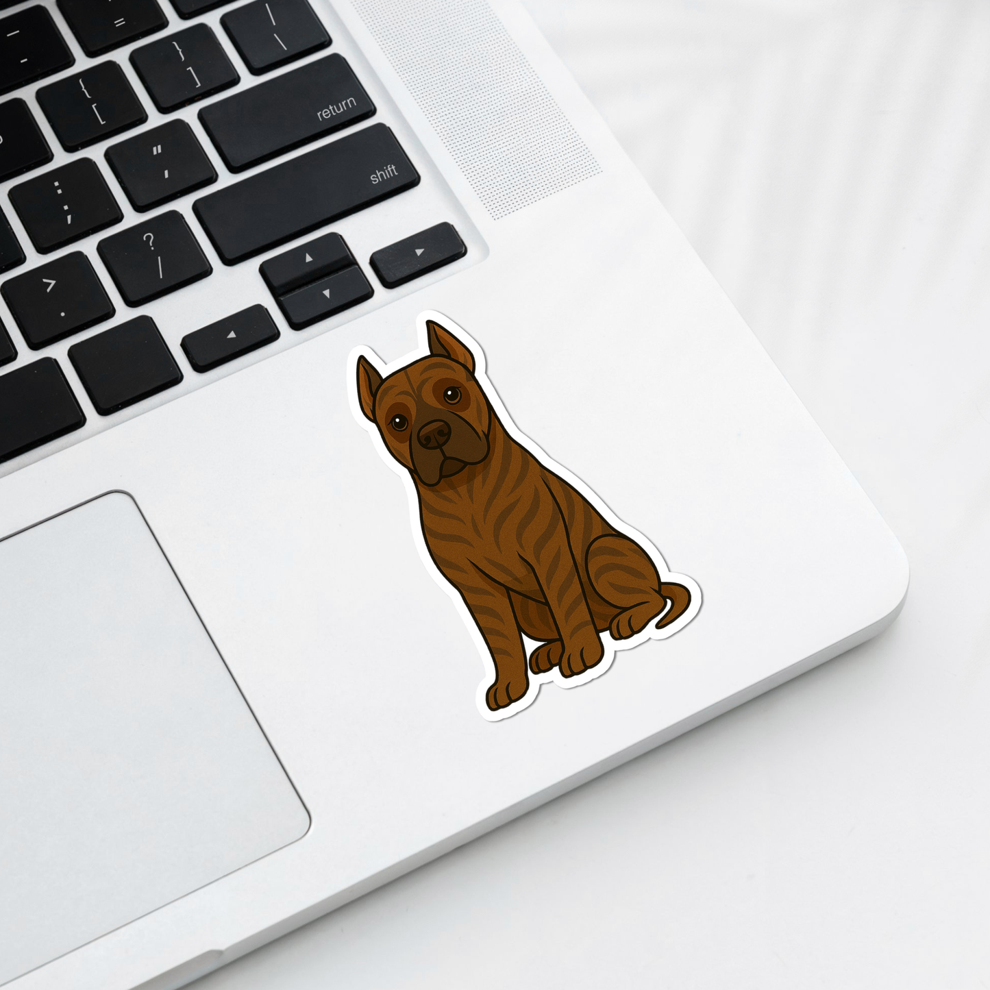 Custom Cane Corso Dog Sticker - Brindle | Personalized with Name