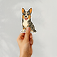 Custom Cardigan Welsh Corgi Dog Sticker - Blue Merle | Personalized with Name