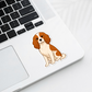 Custom Cavalier King Charles Dog Sticker - Blenheim | Personalized with Name