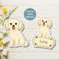 Custom Cavapoo Dog Magnet - Cream | Personalized with Pet Name