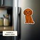 Custom Cavapoo Dog Magnet - Red | Personalized with Pet Name