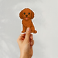 Custom Cavapoo Dog Magnet - Red | Personalized with Pet Name