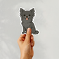 Custom Chihuahua Dog Magnet - Long Haired Black | Personalized with Pet Name