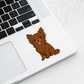 Custom Chihuahua Dog Magnet - Long Haired Chocolate | Personalized with Pet Name