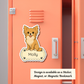 Custom Long Haired Chihuahua Dog Magnet / Bookmark - Fawn